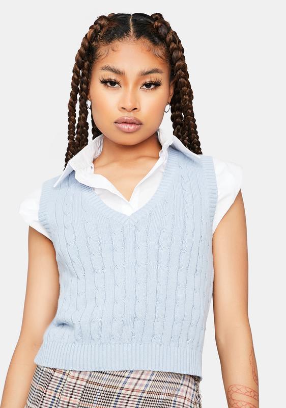 cropped sweater vest clueless