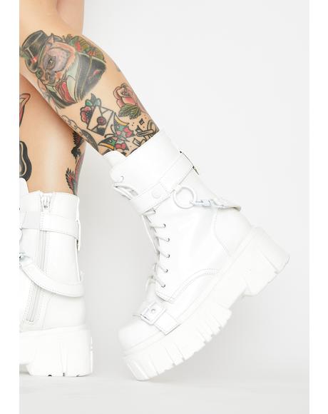 Demonia Stomp You Out Platform Boots | Dolls Kill