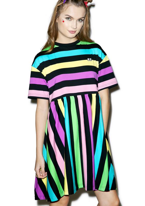 lazy oaf striped dress