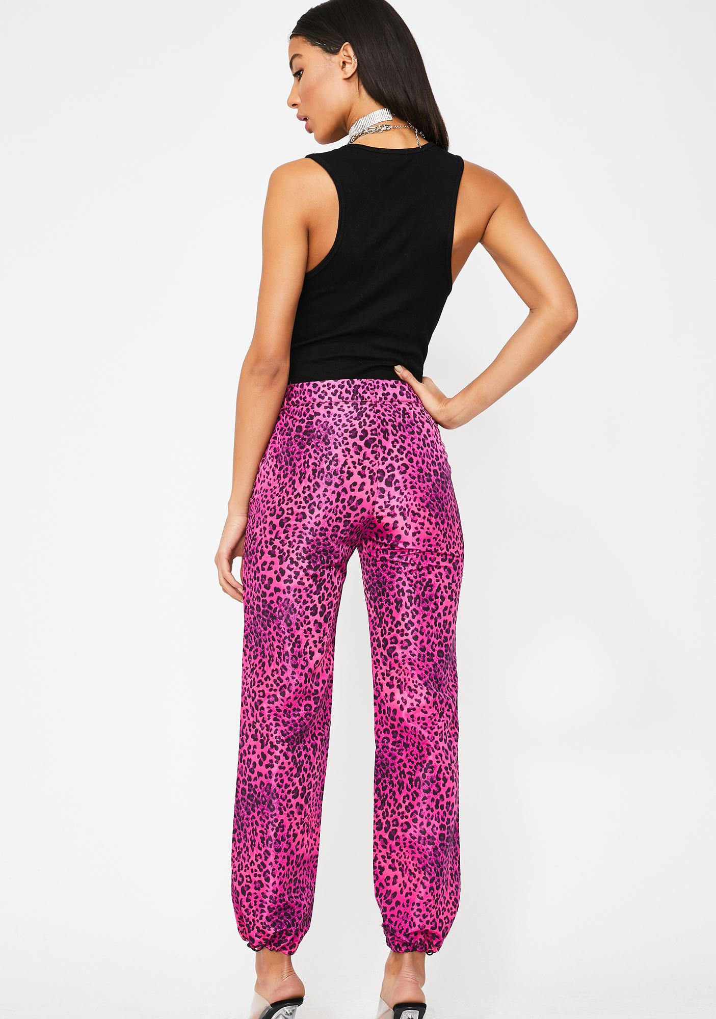 Pink Leopard Cargo Pants | Dolls Kill