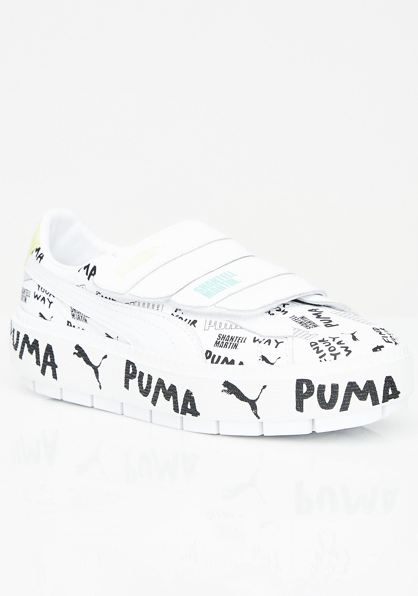 puma x shantell martin platform trace strap