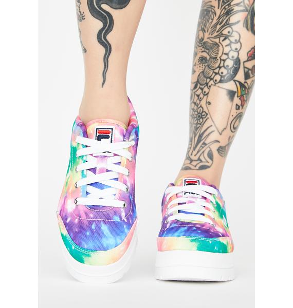 fila sneakers tie dye