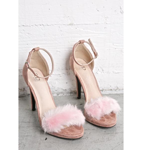Glamorous Love Fever Fluffy Heels Dolls Kill
