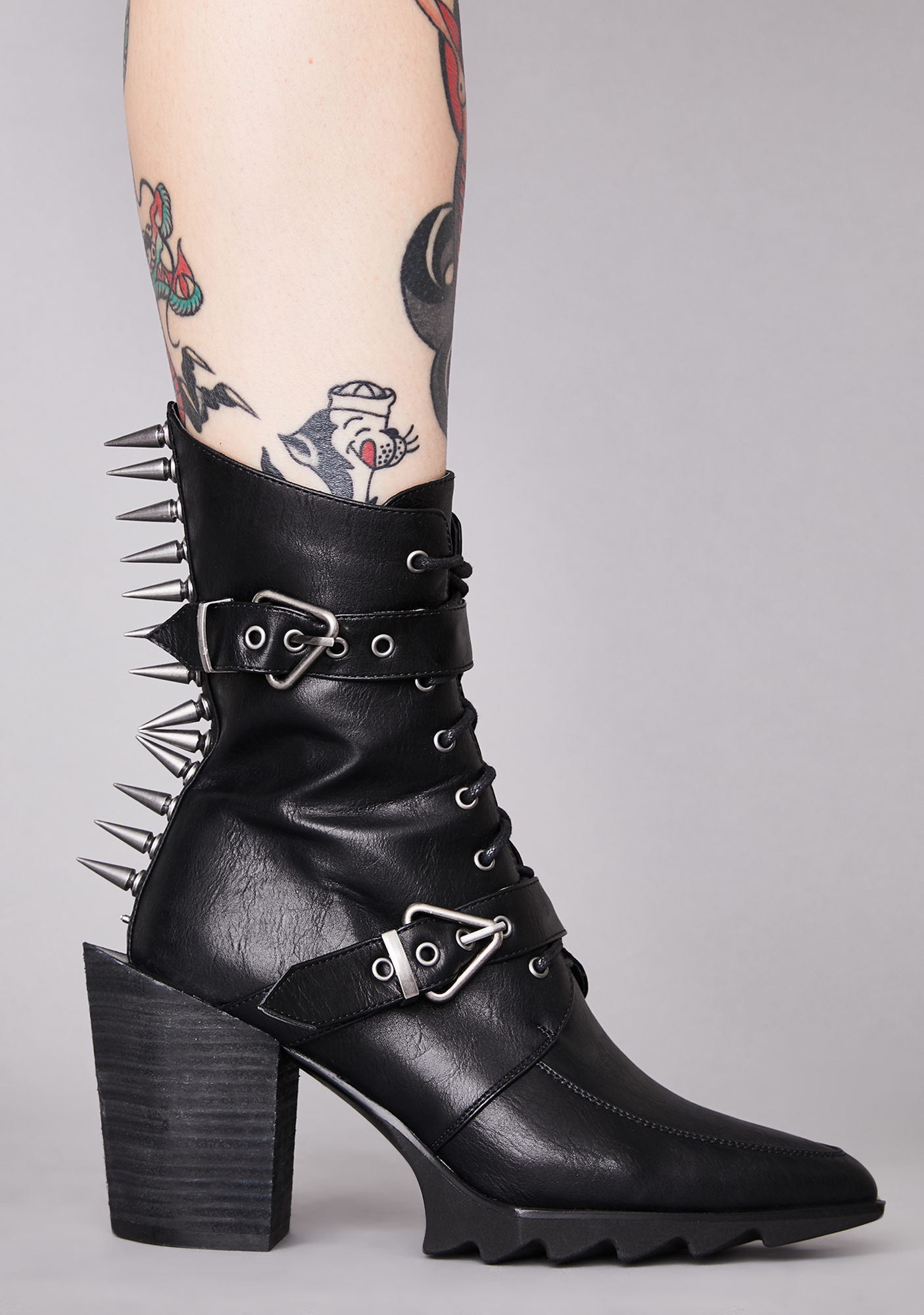 goth spiked boots