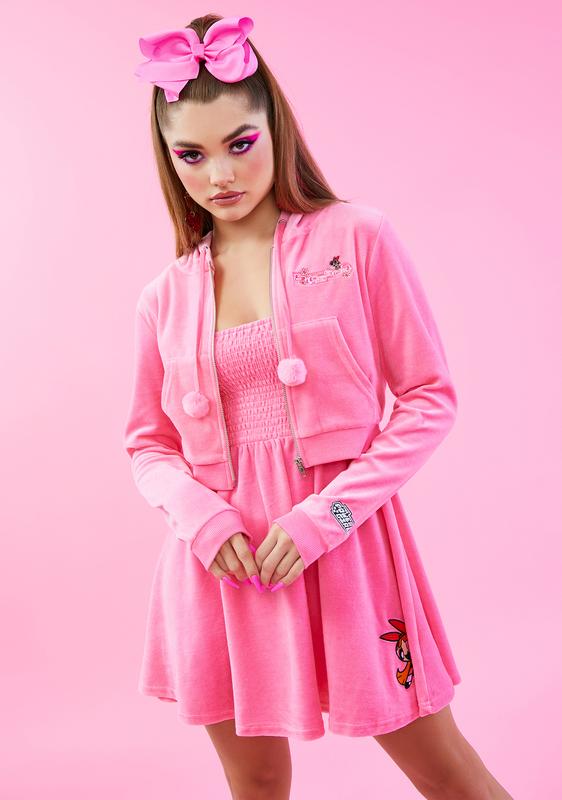 Awesome Blossom Velour Hoodie