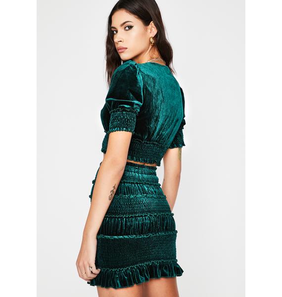 smocked skirt set