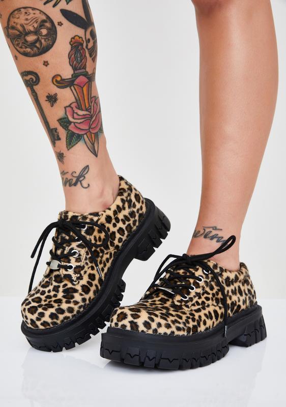 cheetah oxfords