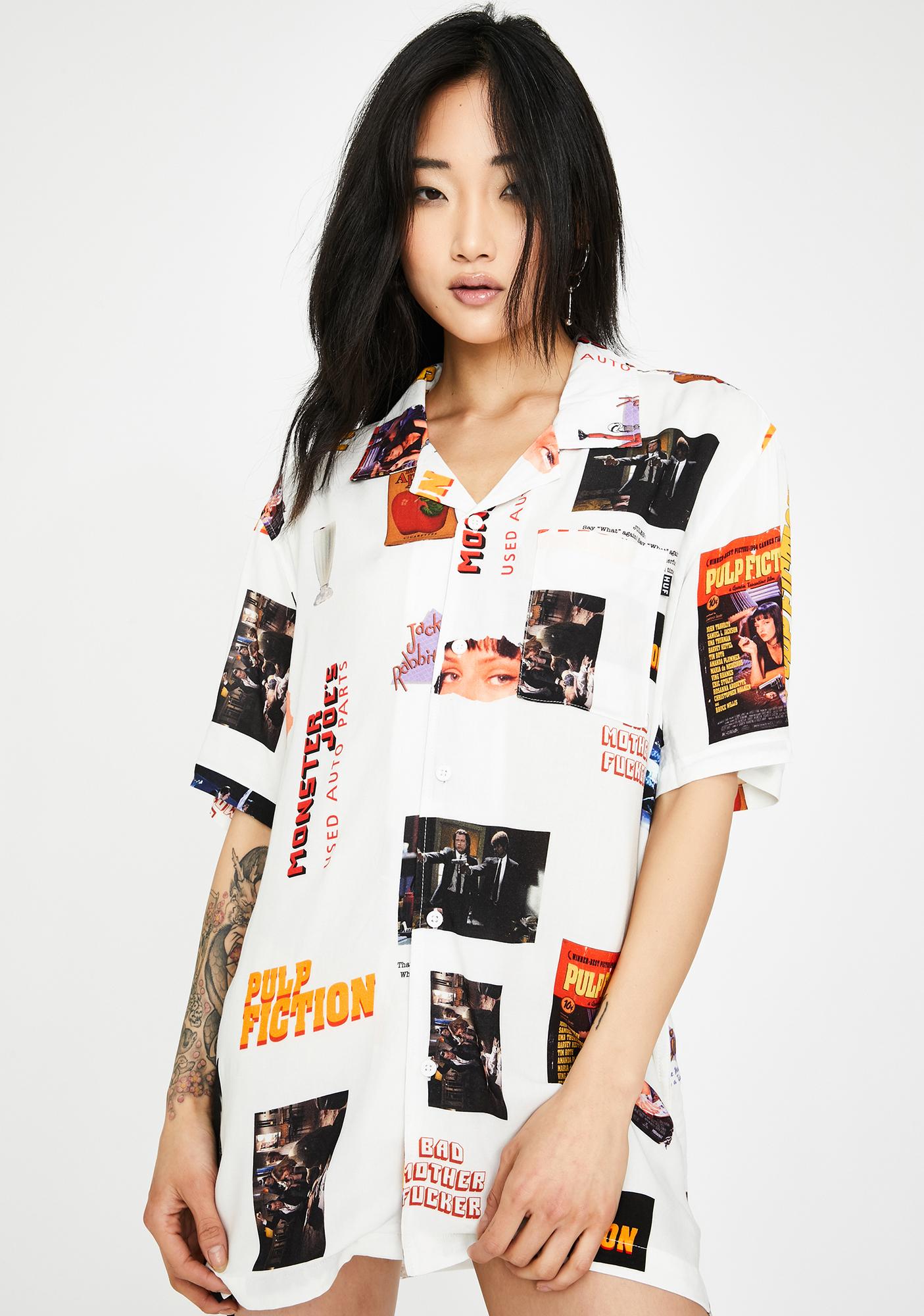 huf x pulp fiction shirt