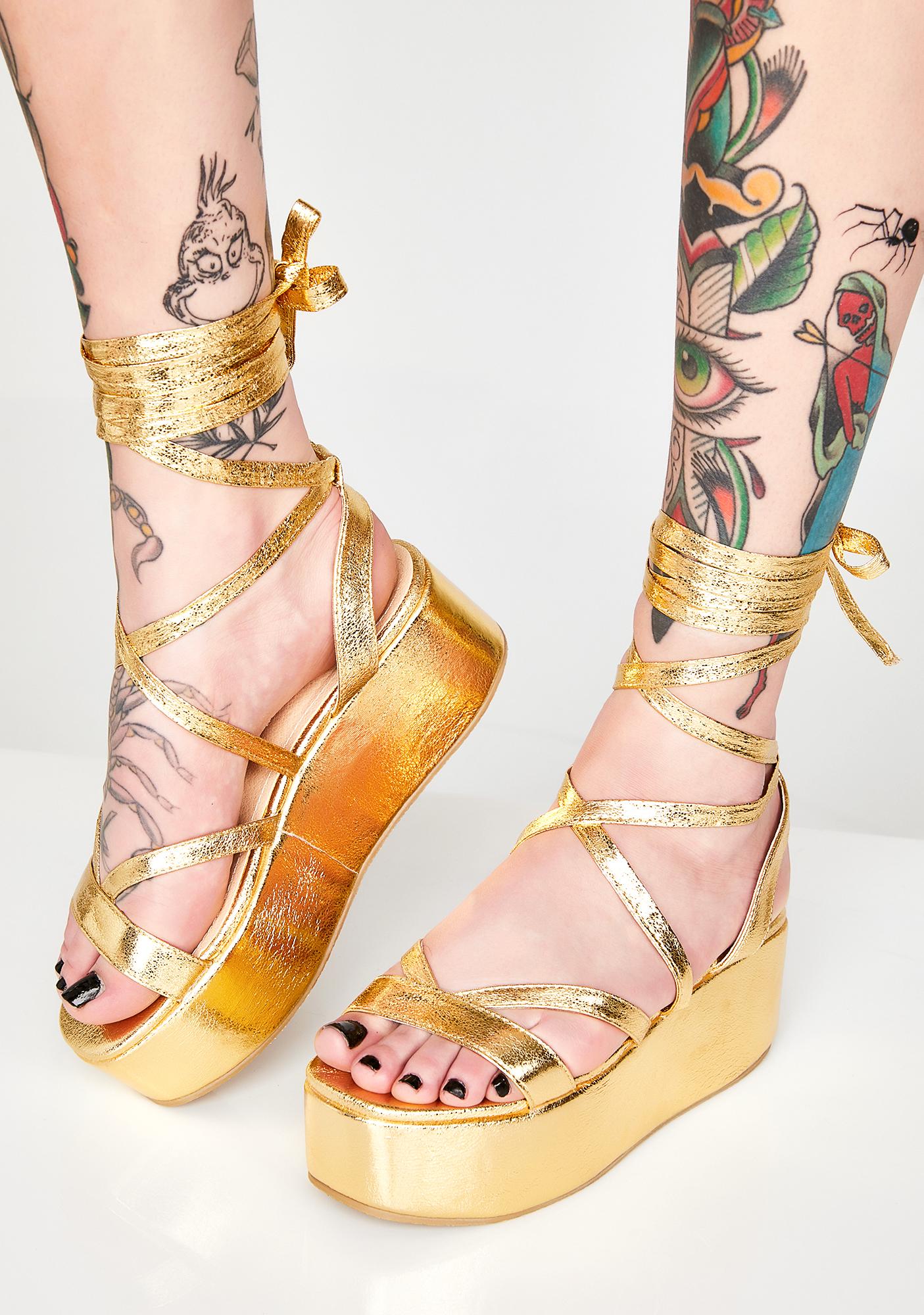 Sun Goddess Platform Sandals