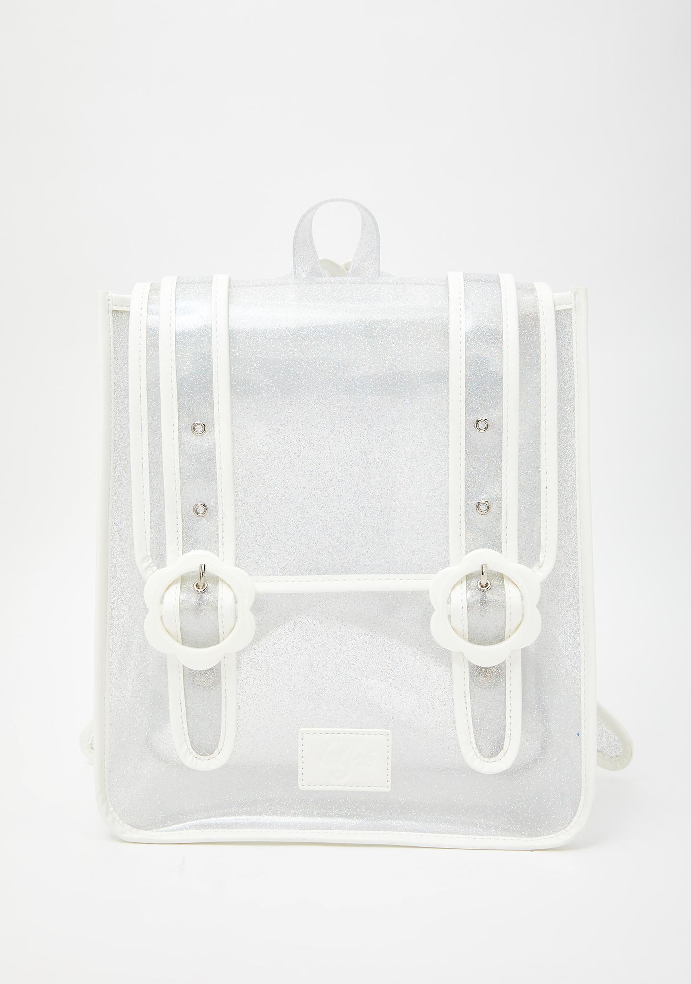 clear glitter bag