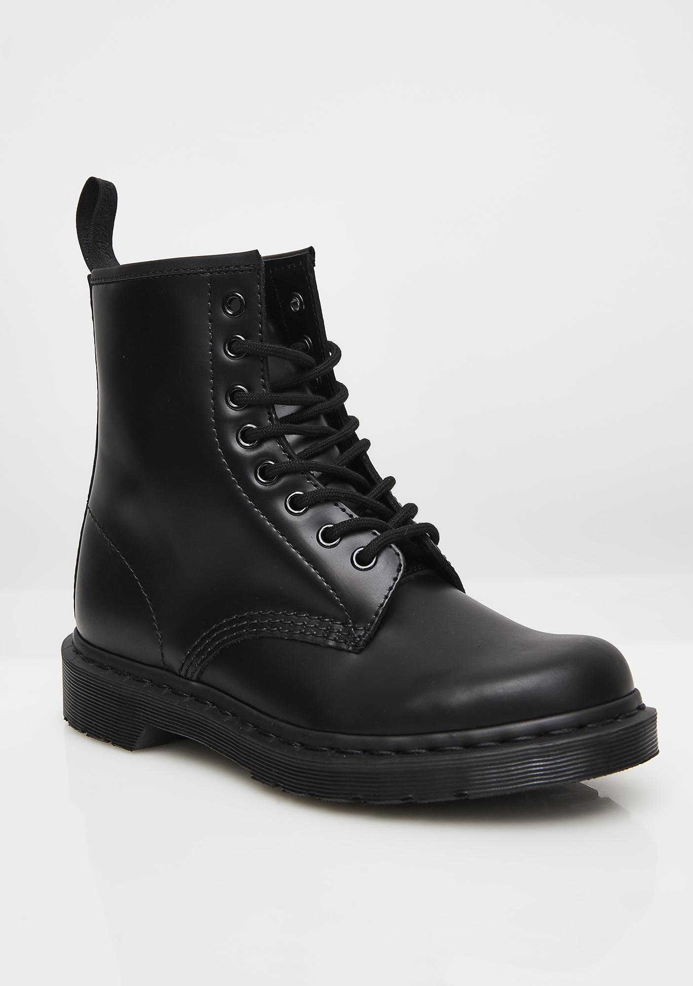 Dr. Martens Black 1460 Mono Boots | Dolls Kill